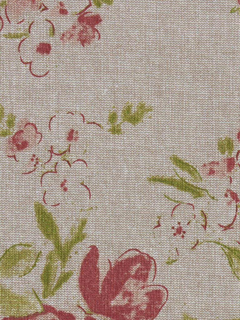 Westside Home Beige Floral Print Napkins Set of Four