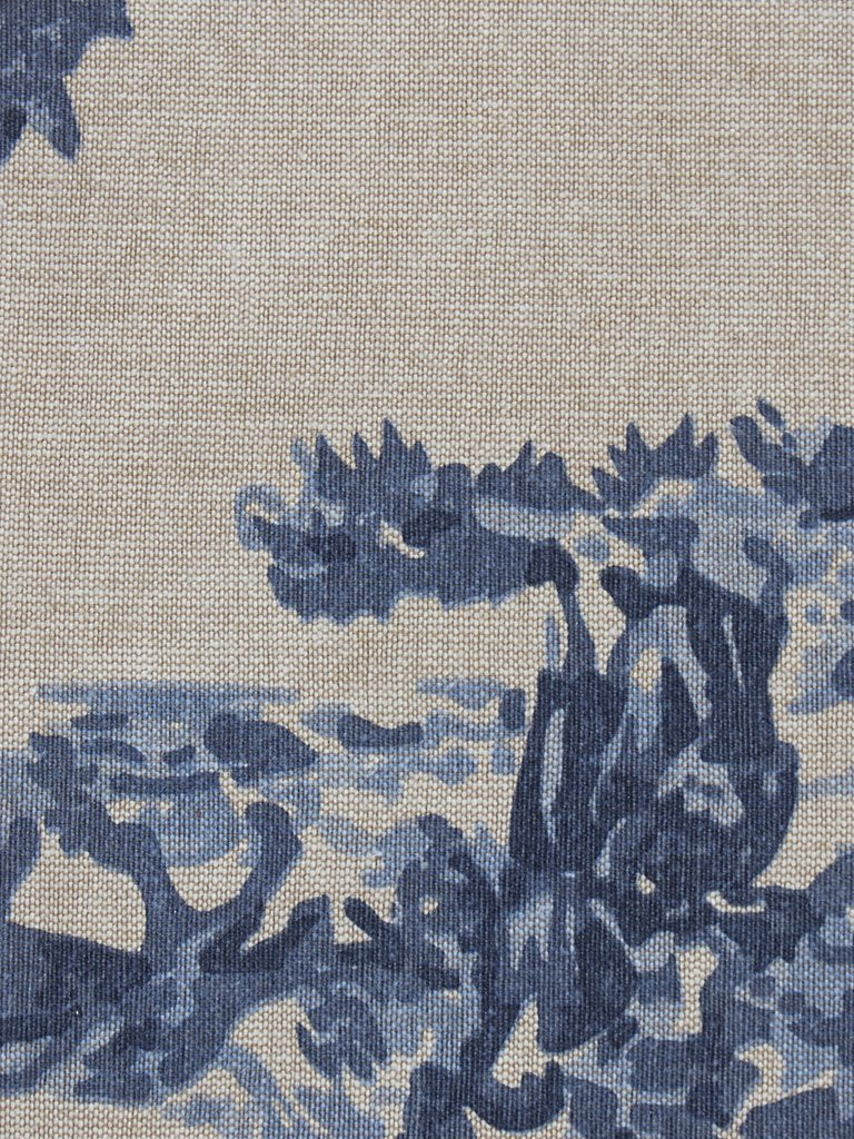 Westside Home Blue Floral Patterned Placemats Set of Six