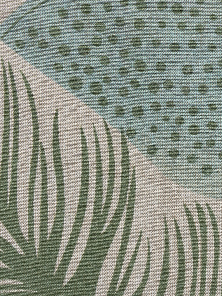 Westside Home Green Tropical Patterned Square Table Cloth