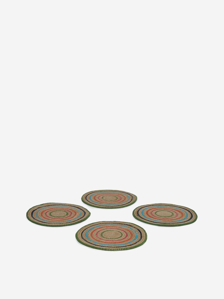 Westside Home Multicolour Woven Placemats Set of Four