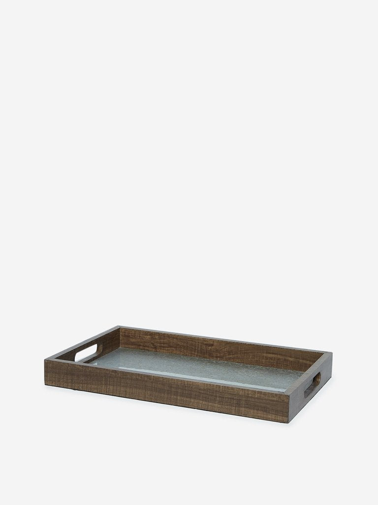 Westside Home Silver Rectangular Tray