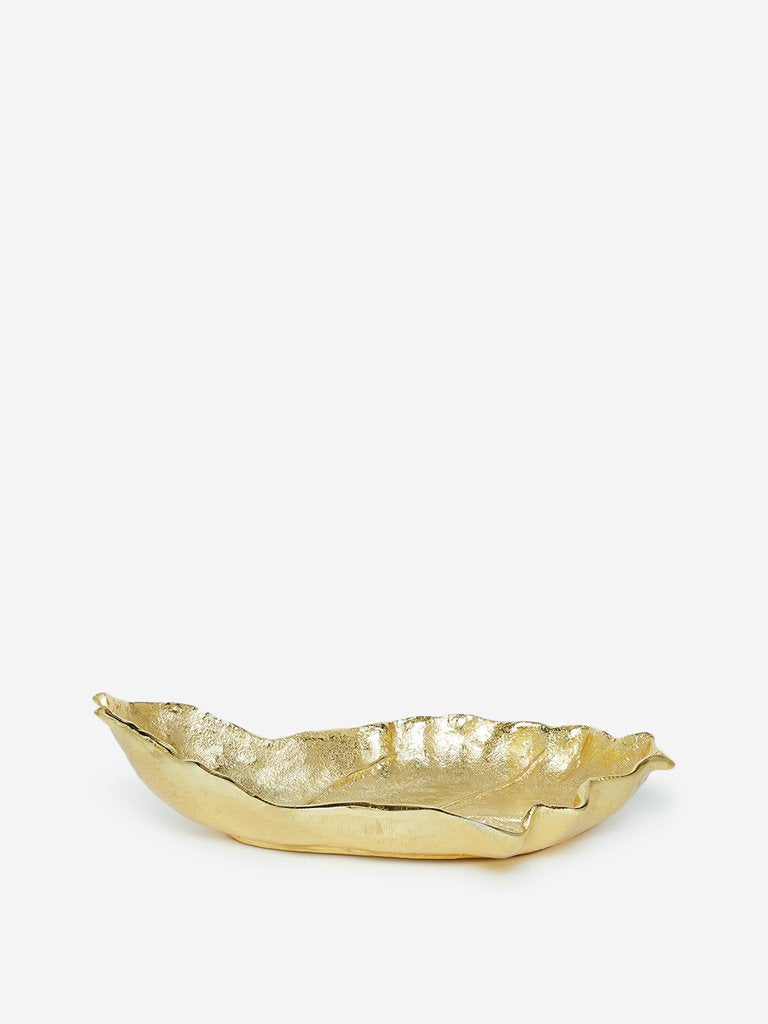 Westside Home Gold Leaf Platter