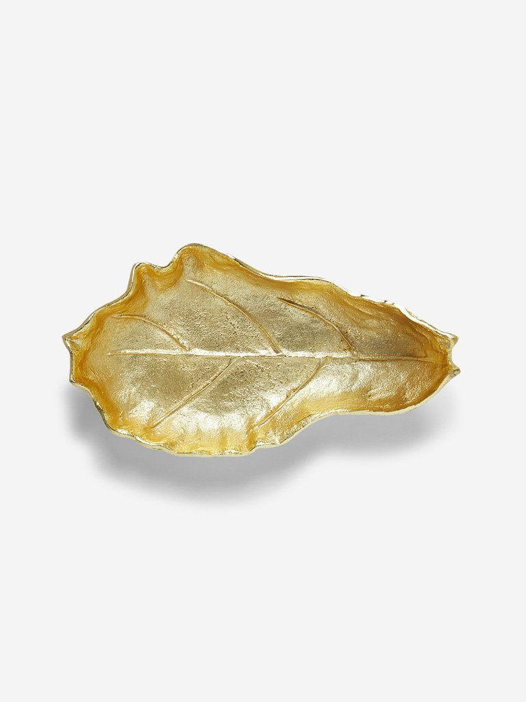 Westside Home Gold Leaf Platter