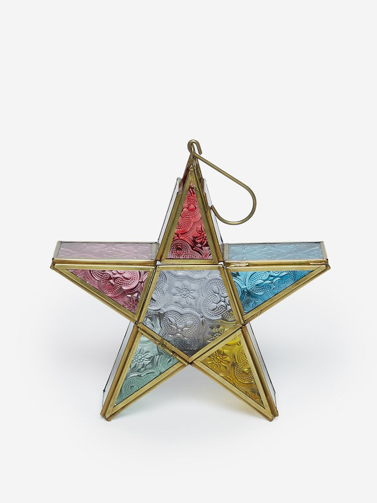 Westside Home Multicolour Star-Shaped Candle Holder