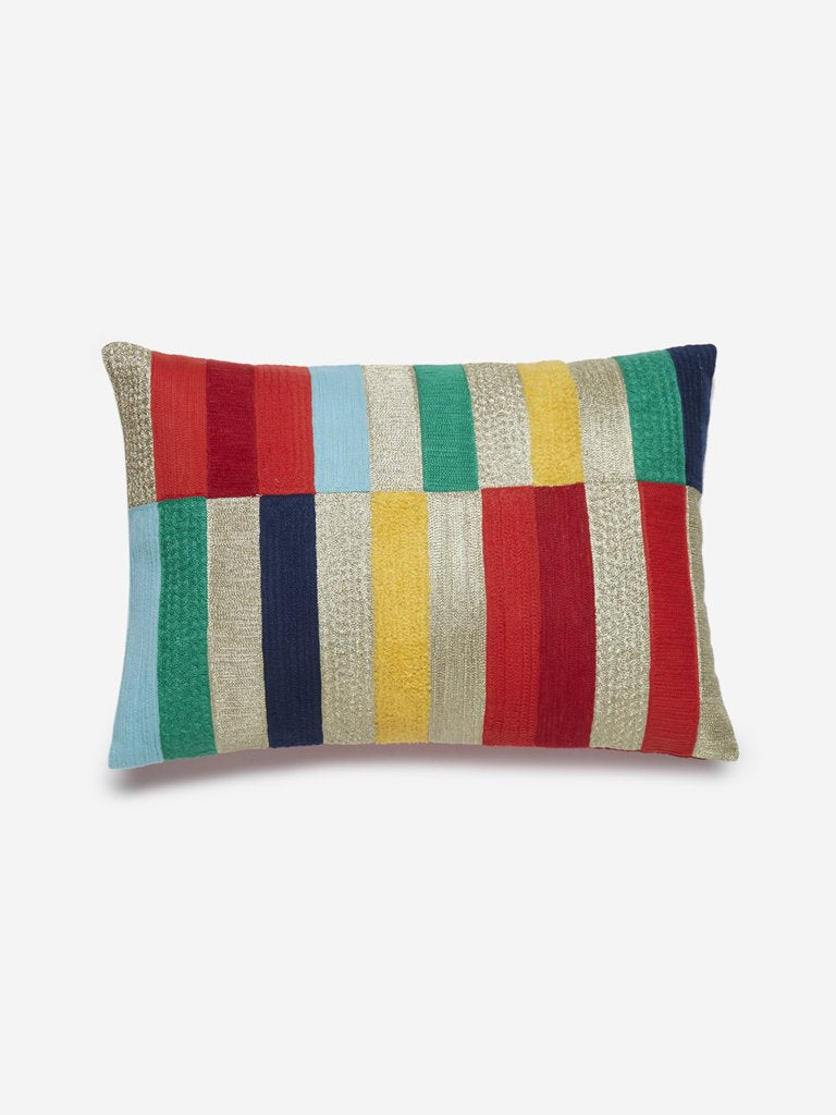 Westside Home Multicolour Striped Cushion Cover