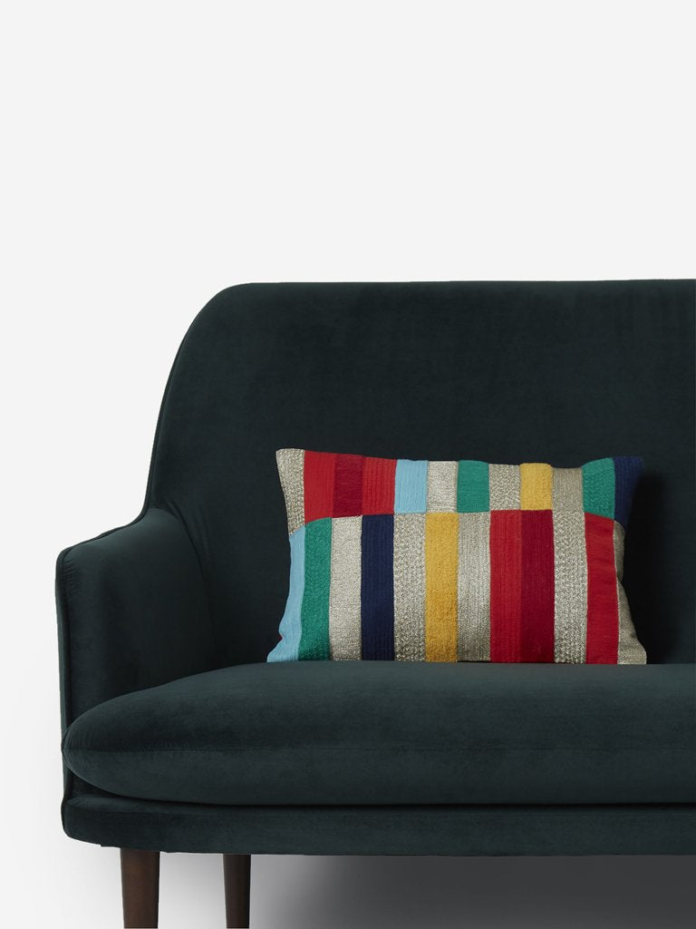 Westside Home Multicolour Striped Cushion Cover