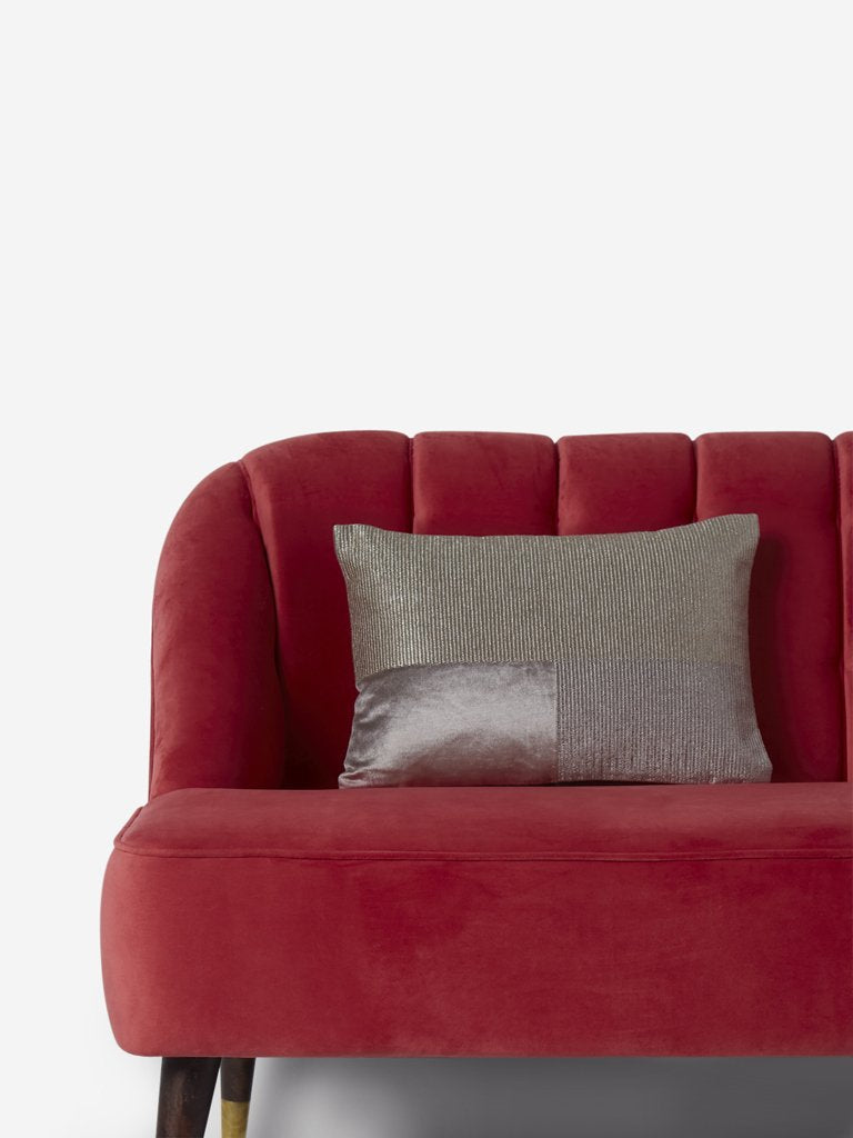 Westside Home Beige Woven Rectangular Cushion Cover