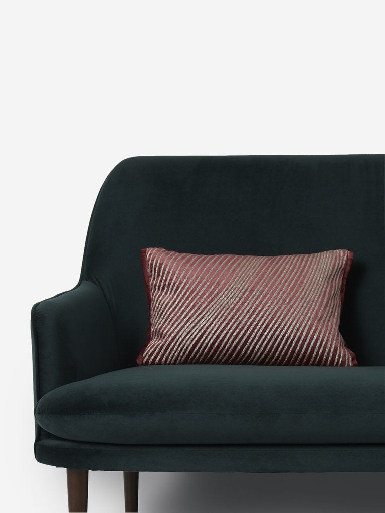 Westside Home Rust Stripe Patterned Cushion Cover