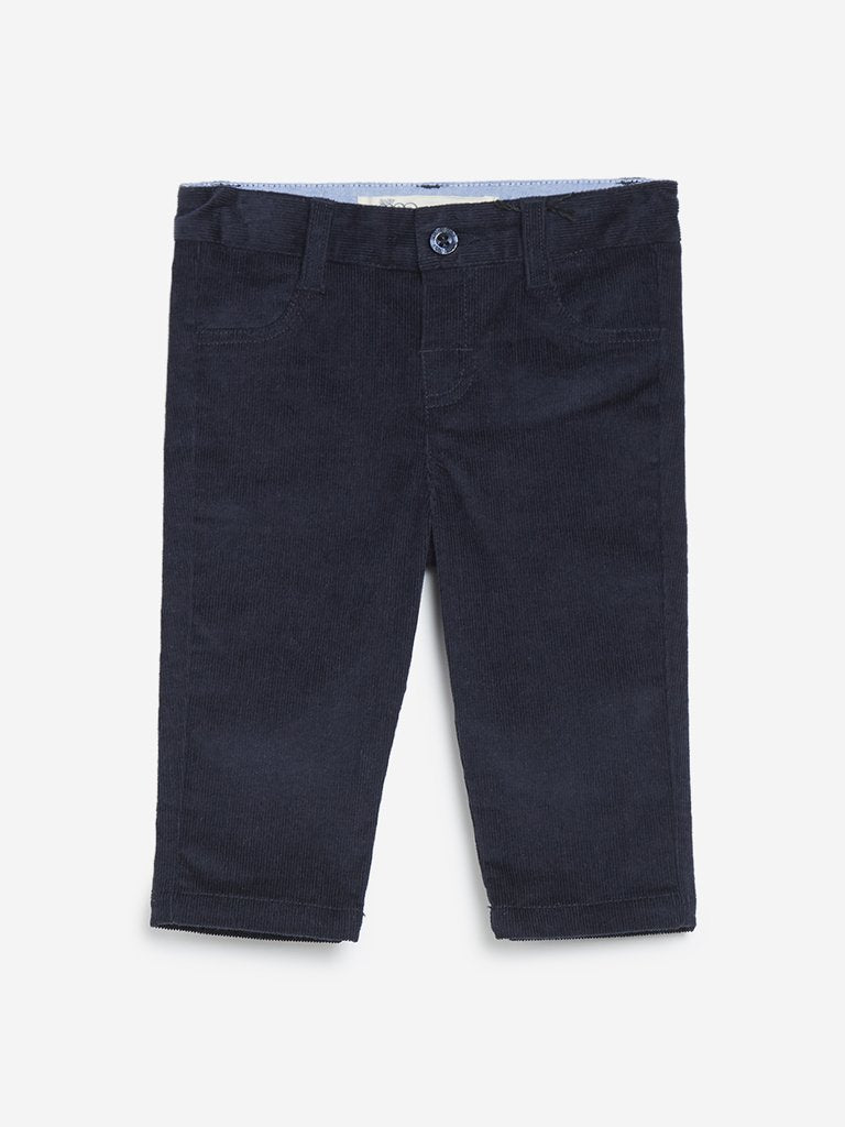Baby HOP Navy Corduroy Pattern Pants