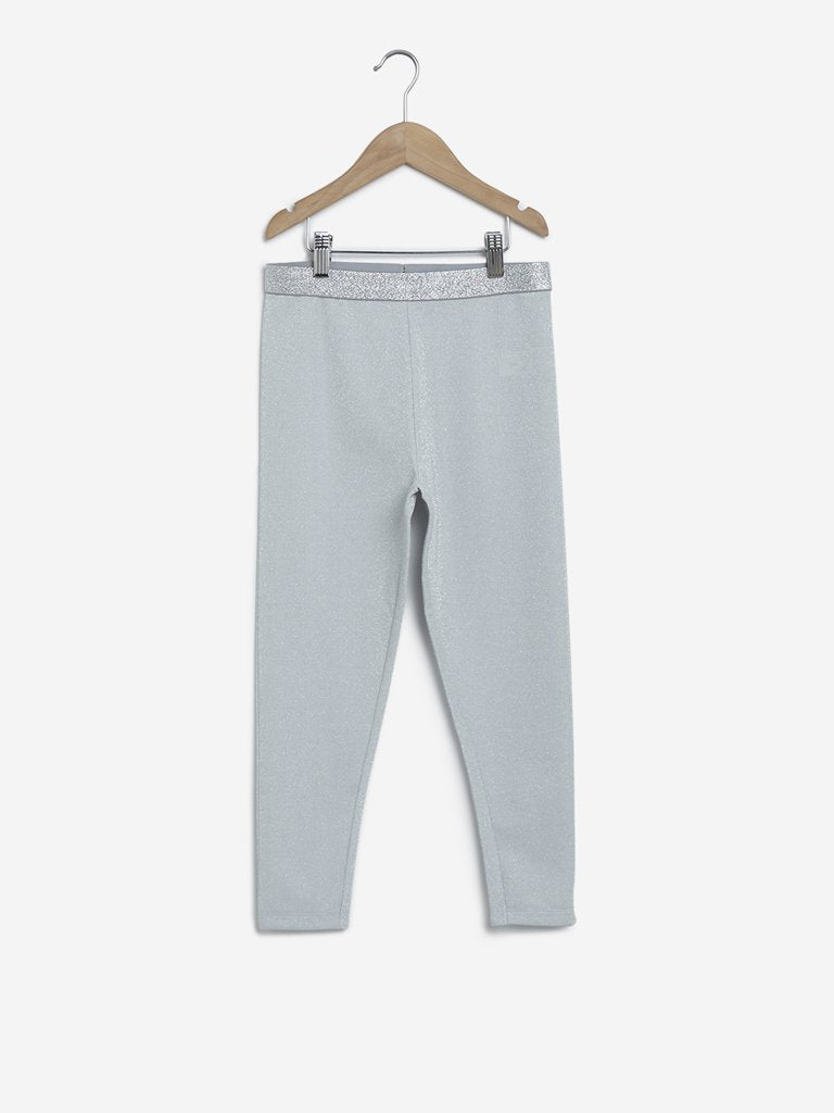 Y&F Kids Grey Striped Leggings