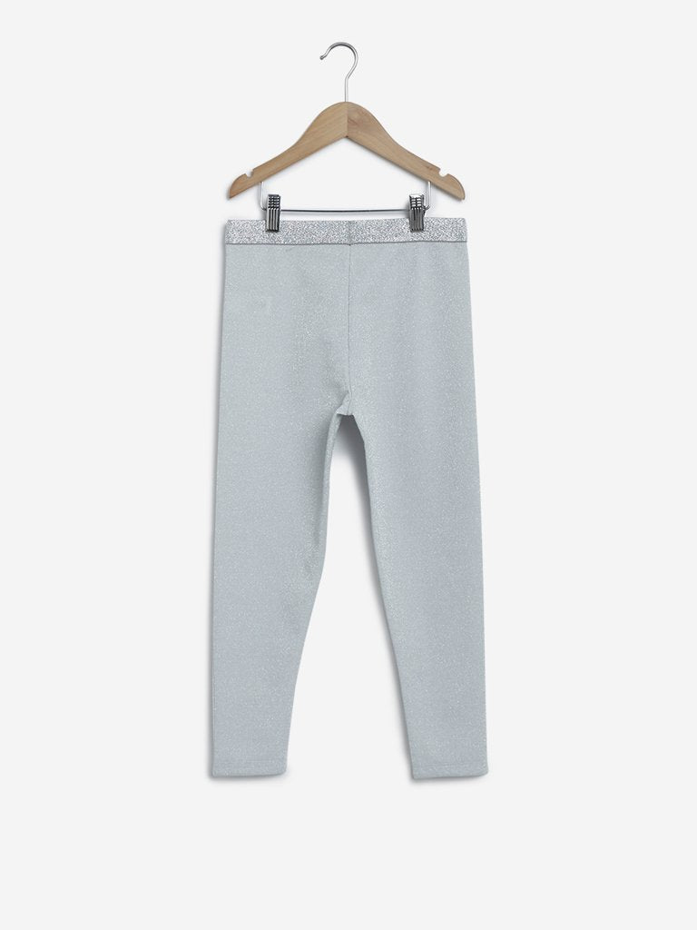 Y&F Kids Grey Striped Leggings