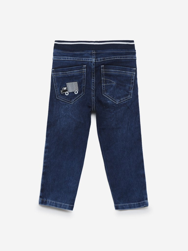 HOP Kids Indigo Jogger-Styled Jeans