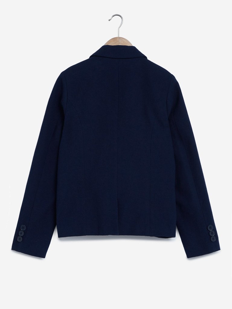 Y&F Kids Navy Pure Cotton Jacket