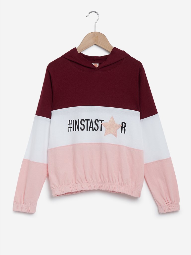 Y&F Kids Multicolour Hooded T-Shirt