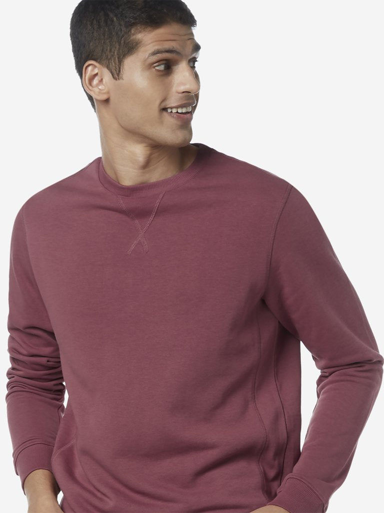 WES Casuals Dusty Pink Relaxed Fit T-Shirt