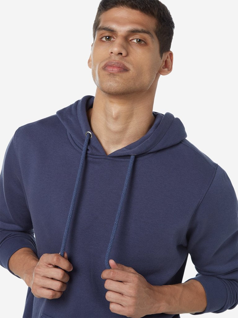 WES Casuals Dark Blue Relaxed Fit Sweatshirt