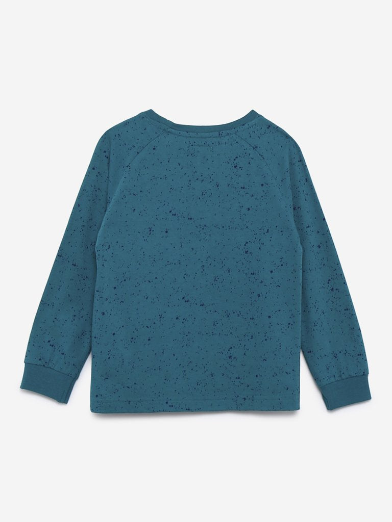 HOP Kids Teal Reversible Sequinned T-Shirt