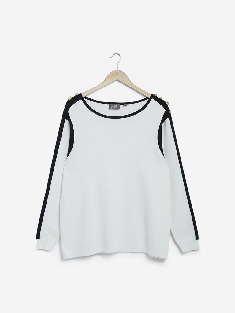 Gia Curves White Panel Detailed Top