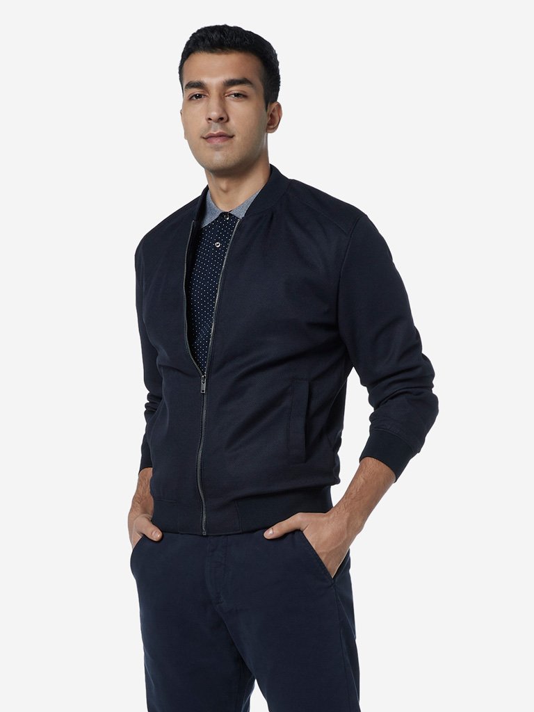 Ascot Navy Relaxed Fit Jacket