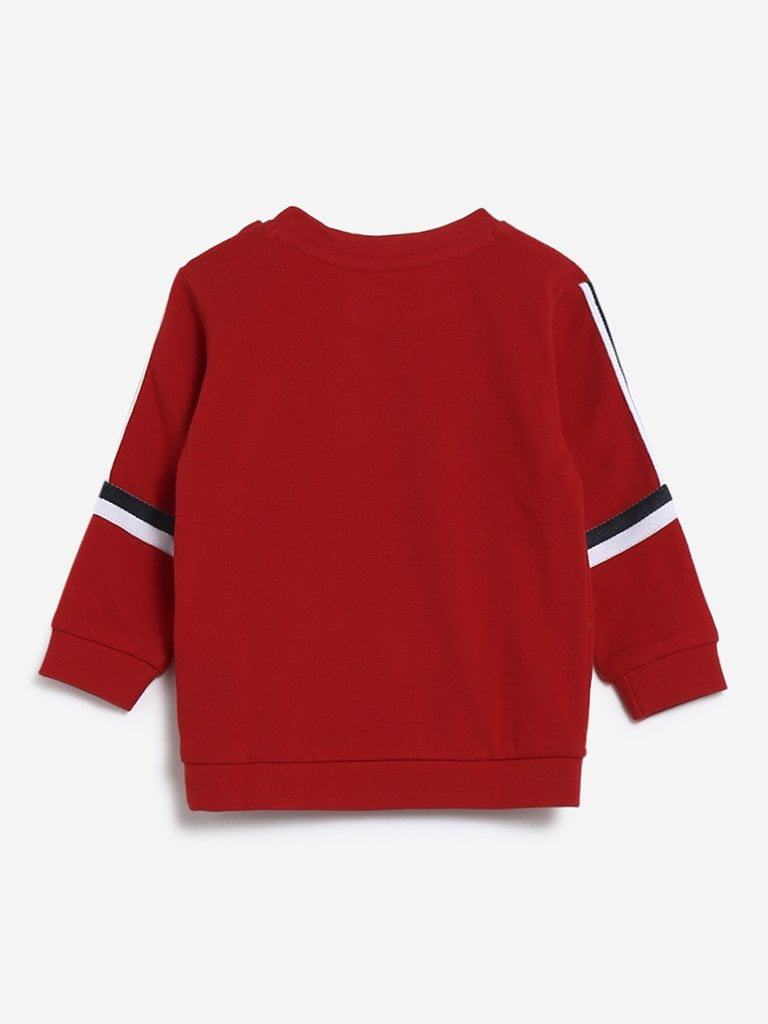 Baby HOP Red Text Design Sweatshirt