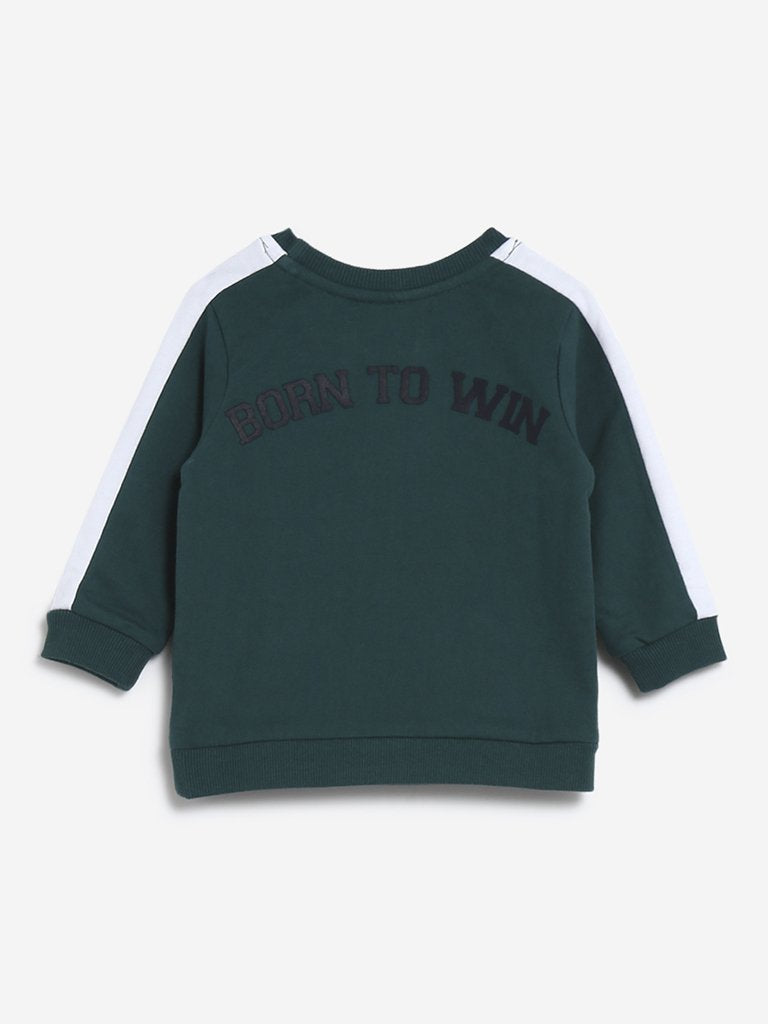 Baby HOP Green Text Design Sweatshirt