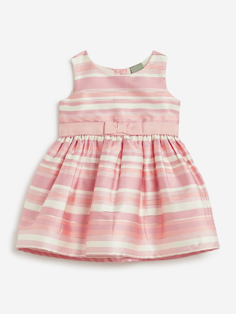 Baby HOP Pink Striped Dress