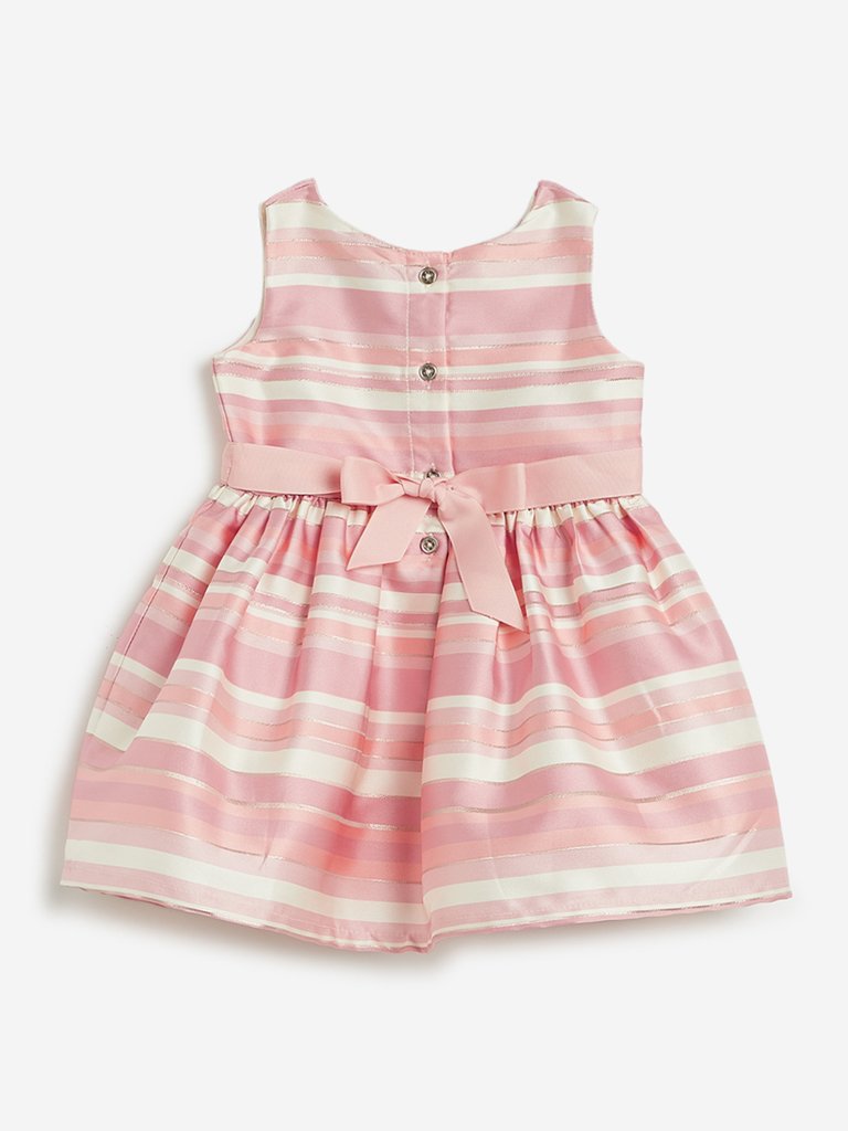Baby HOP Pink Striped Dress