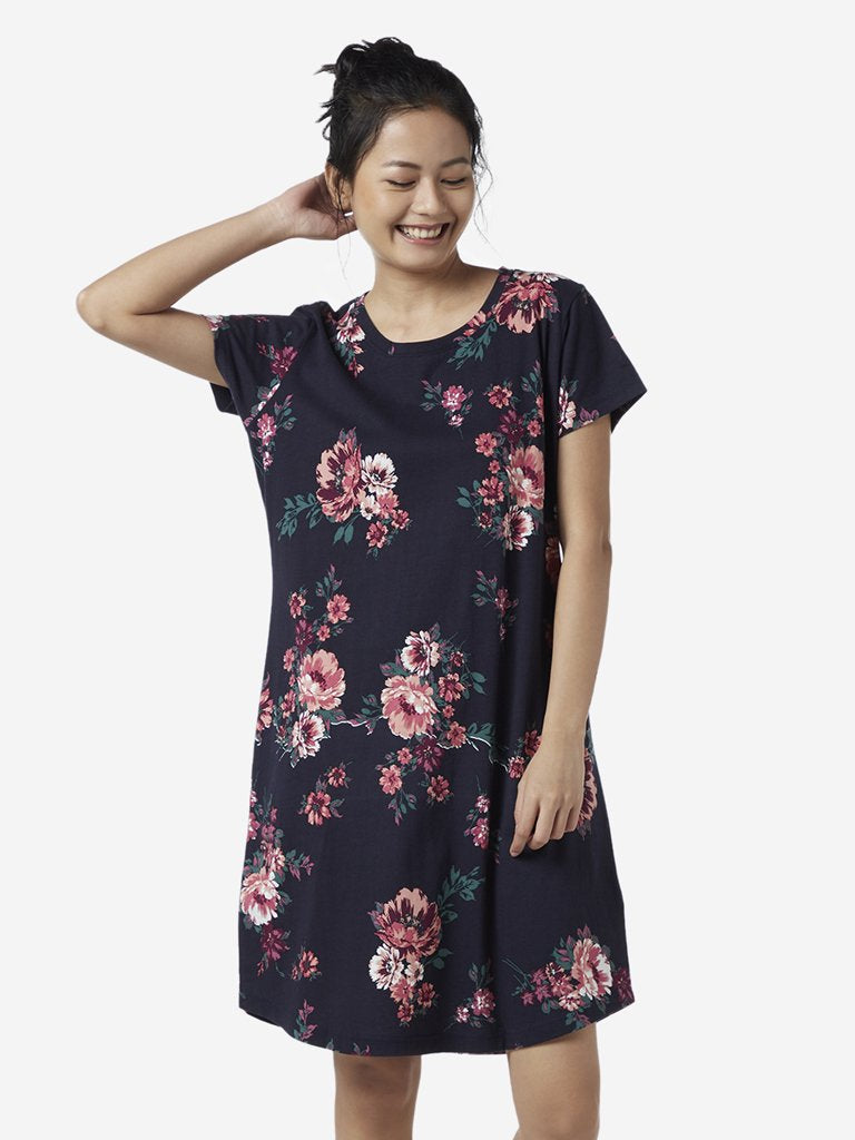 Wunderlove Multicolour Floral Pattern Nightdress