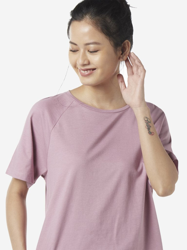 Wunderlove Mauve Solid T-Shirt