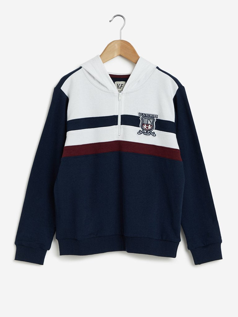 Y&F Kids Navy Hooded Sweatshirt