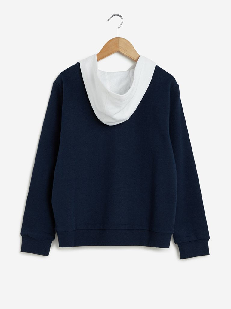 Y&F Kids Navy Hooded Sweatshirt