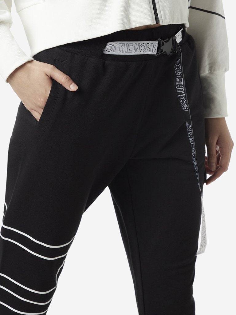 Studiofit Black Belted Design Joggers