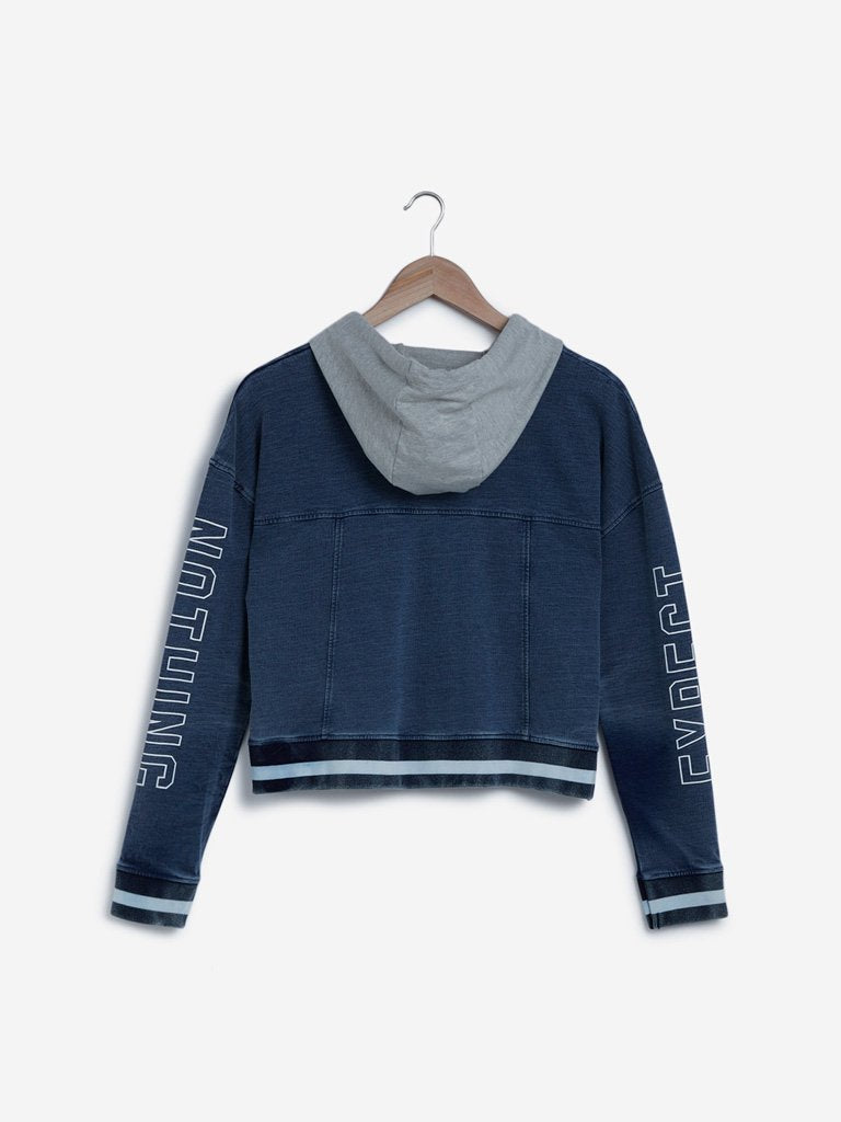 Studiofit Blue Denim Hooded Jacket