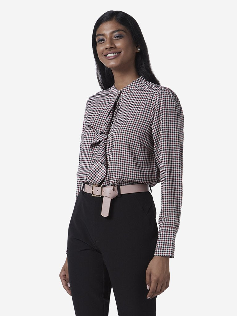 Wardrobe Multicoloured Checkered Musk Shirt