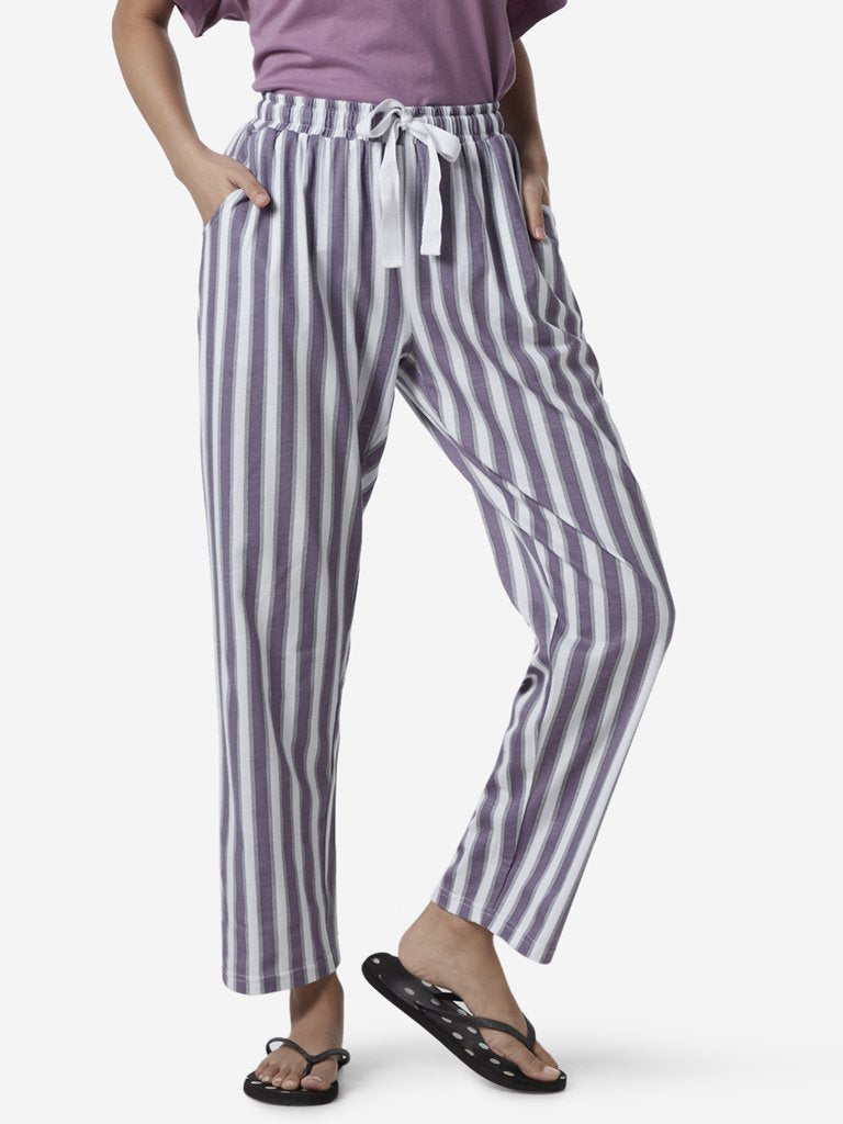 Wunderlove Lilac Striped Pyjamas