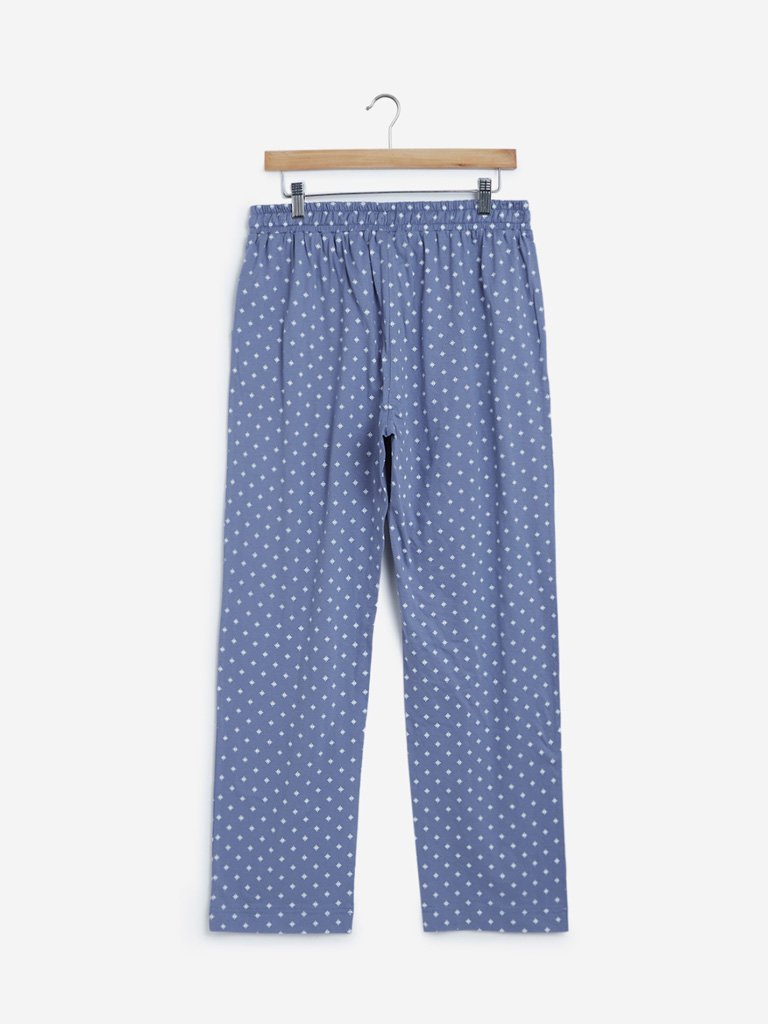 Wunderlove Light Blue Dainty Pattern Pyjamas