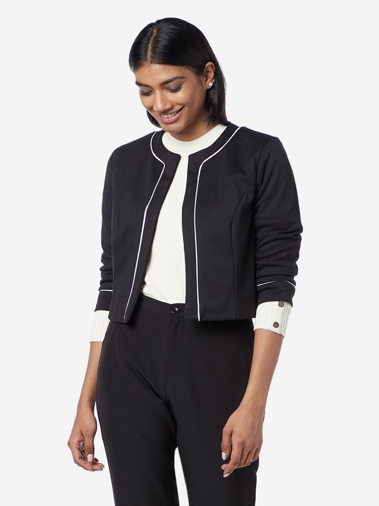 Wardrobe Black Cropped Jacket