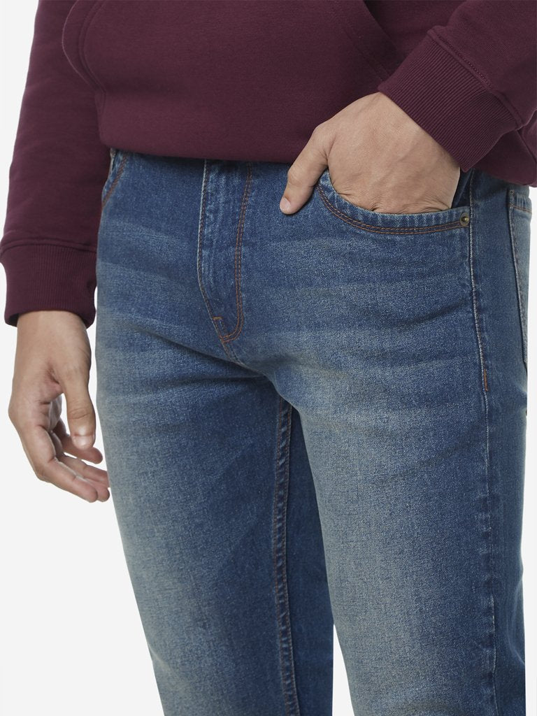 WES Casuals Blue Slim Fit Jeans