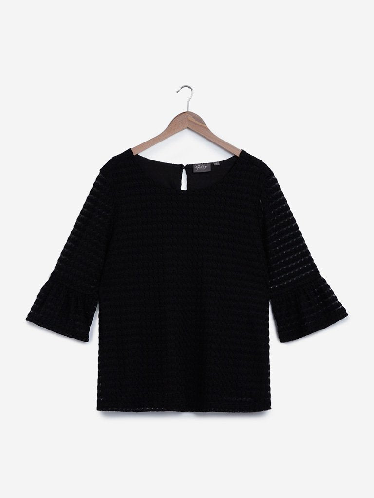 Gia Curves Black Dorothy Top