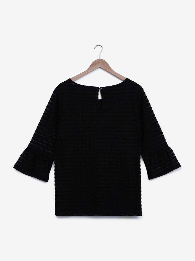 Gia Curves Black Dorothy Top