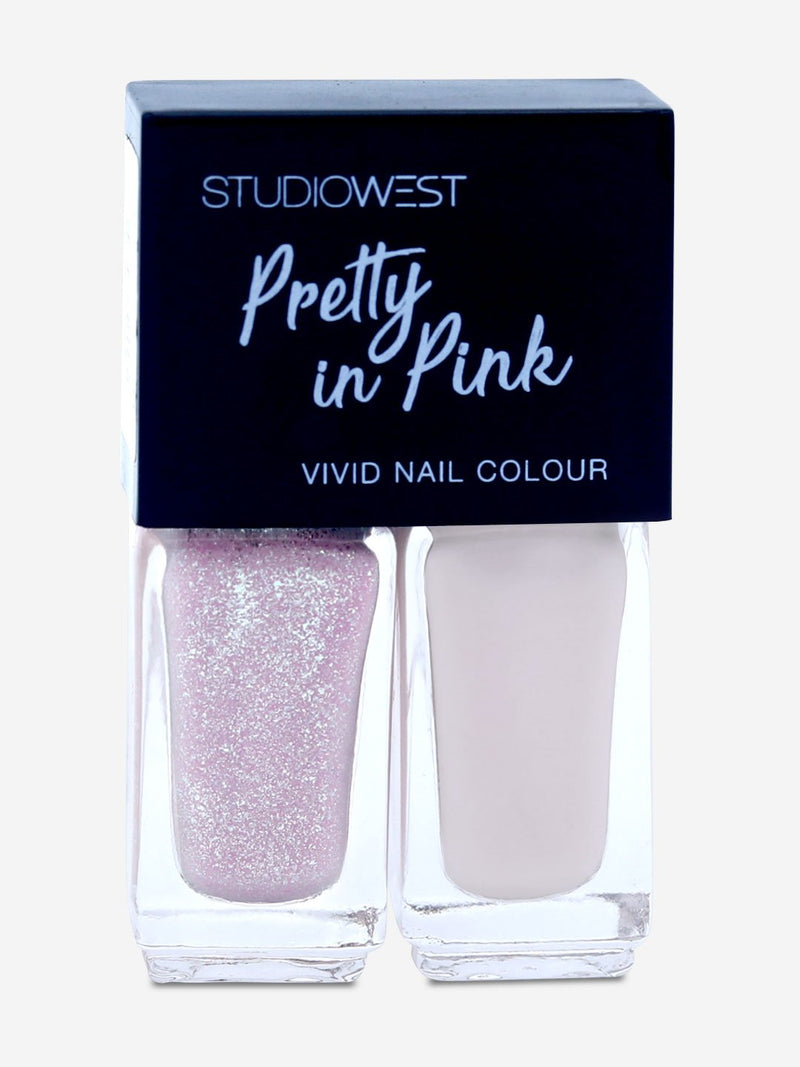 Studiowest Pretty In Pink Vivid Nail Colour - Pack of 2, PP 01, 9 ml