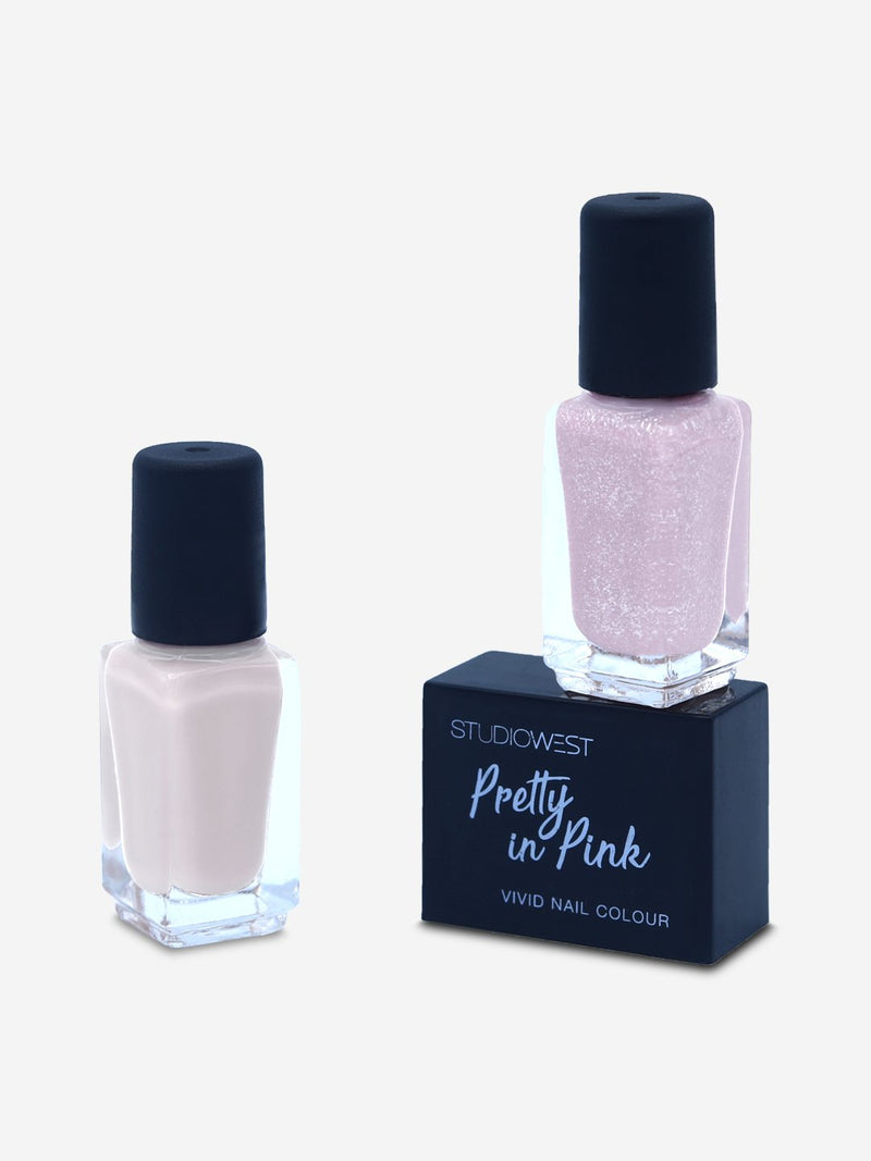 Studiowest Pretty In Pink Vivid Nail Colour - Pack of 2, PP 01, 9 ml
