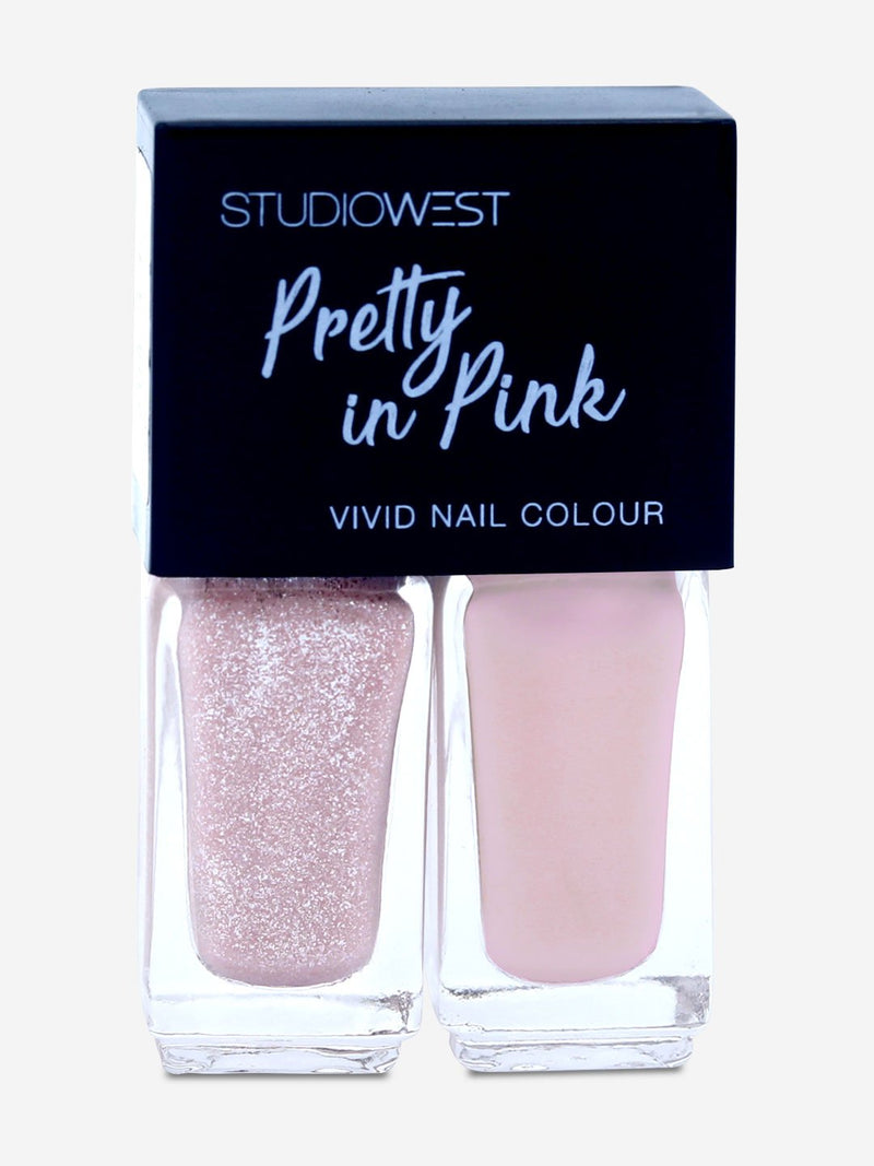 Studiowest Pretty In Pink Vivid Nail Colour - Pack of 2, PP 04, 9 ml