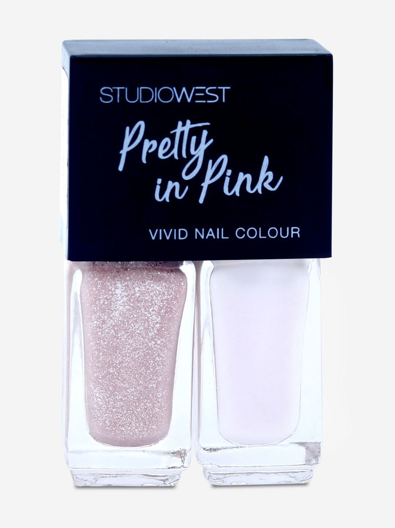 Studiowest Pretty In Pink Vivid Nail Colour - Pack of 2, PP 05, 9 ml