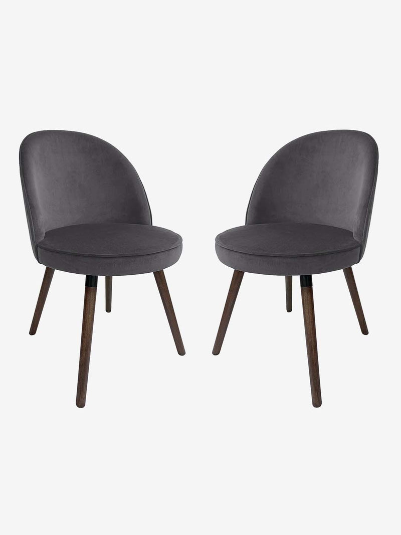 Westside Home Charcoal Bristol Dining Chair - Set of 2