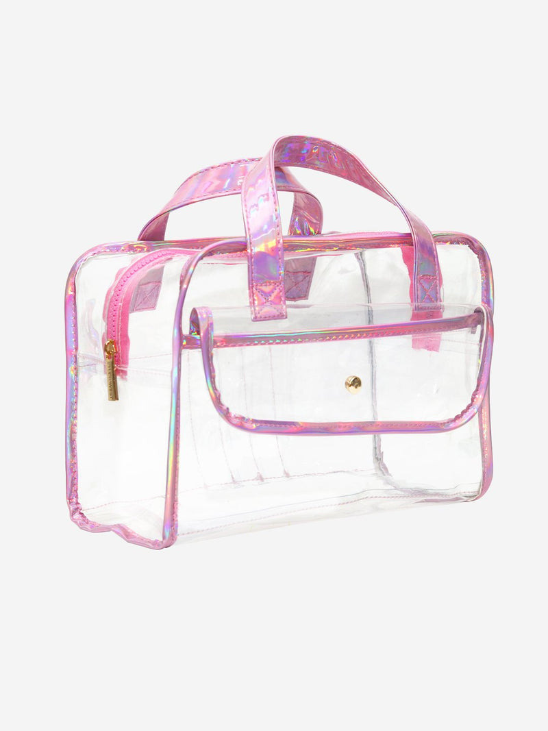 Studiowest Holographic Transparent Vanity Pink Bag
