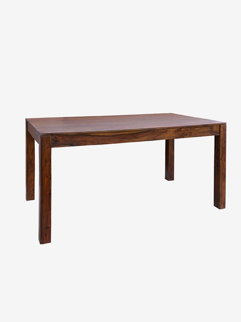 Westside Home Dark Brown Stone  6 Seater Dining Table