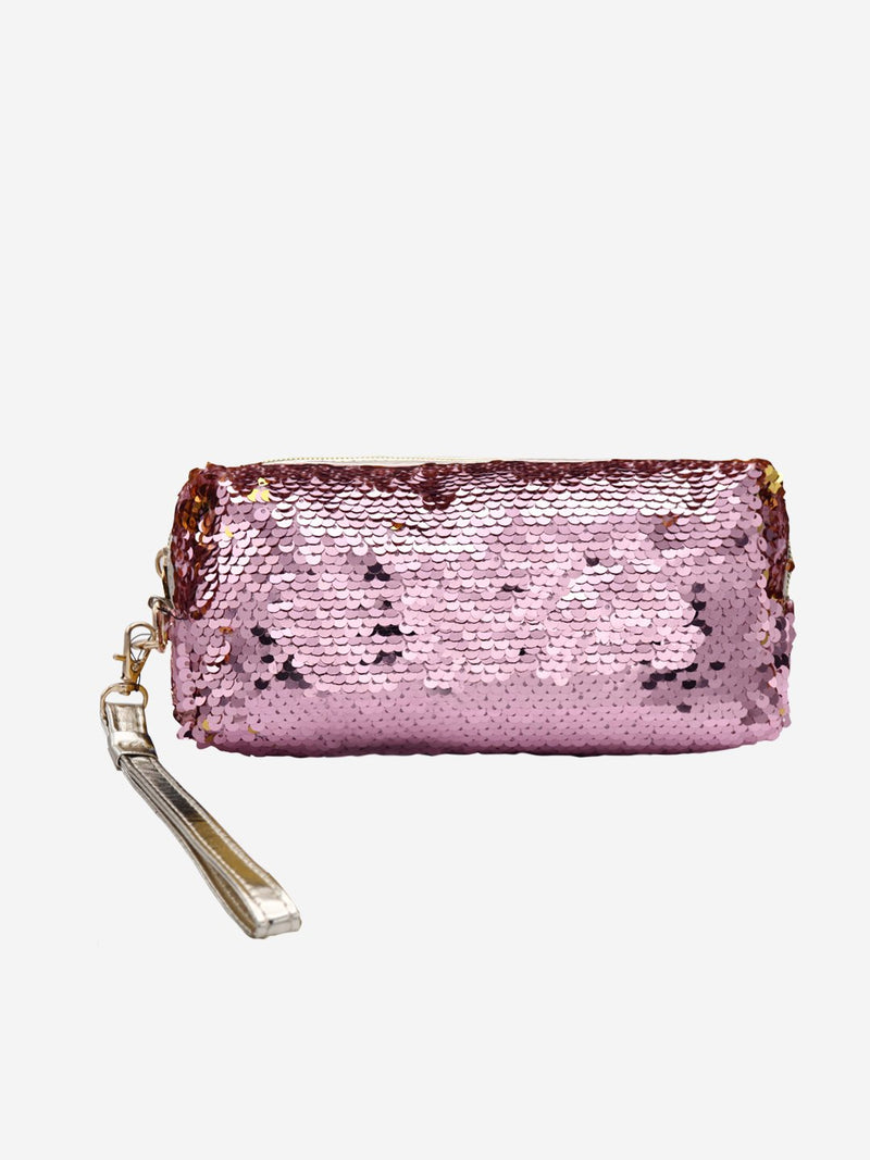 Studiowest Pink Gold Reversible Sequin Pouch
