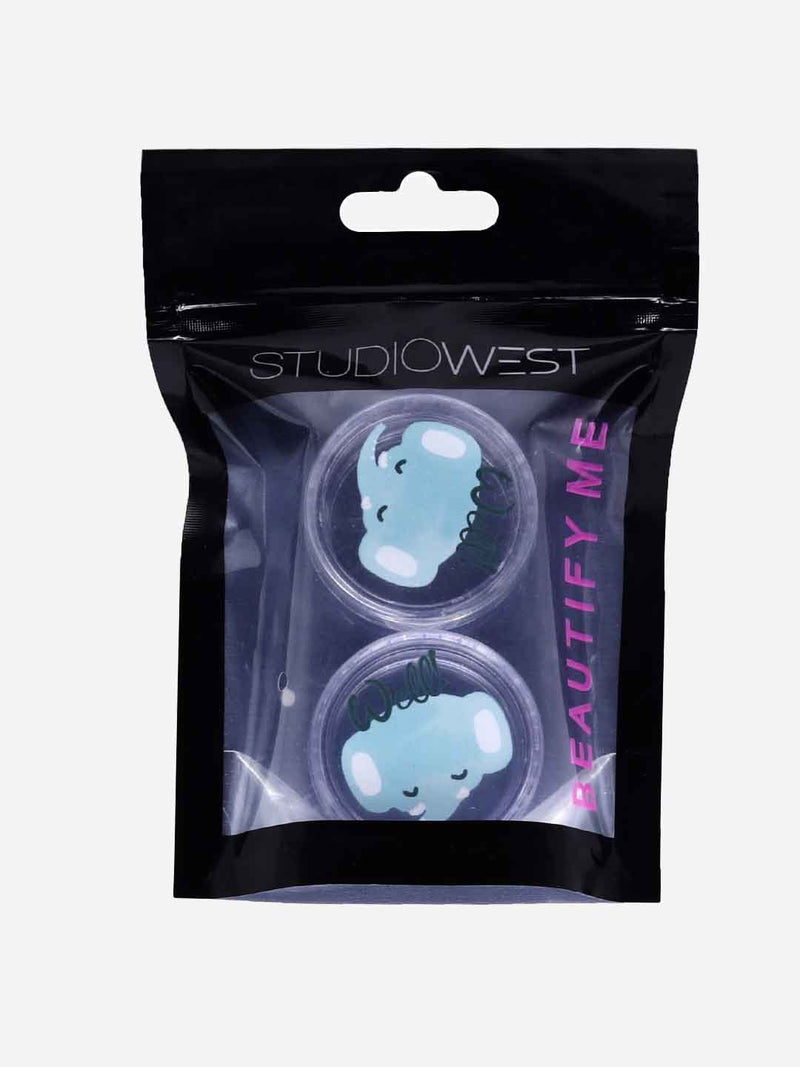 Studiowest Blue Makeup Containers