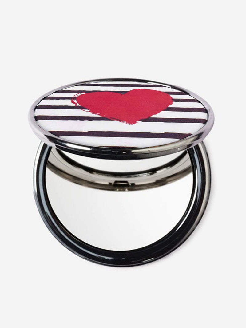 Studiowest Round Compact Mirror - Heart